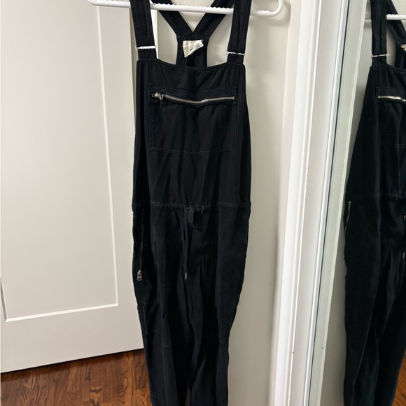 Wilfred Pants - Wilfred Black Textured Overalls